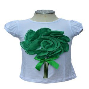 Girls T-Shirt with Flower Detail